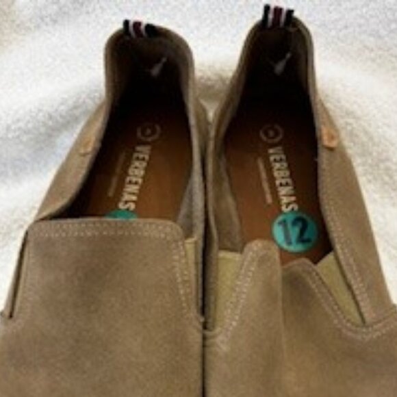 Verbenas Espadrilles Troy Serraja Yute Tono Piedra leather Men's Size 12 NWOT - Picture 5 of 10